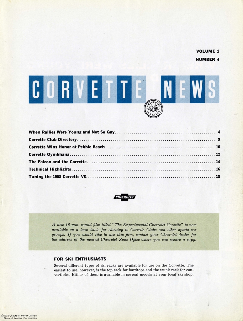 1958 Corvette News Magazines Page 11